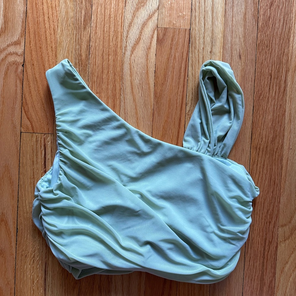 SHEIN Sage Green crop Top